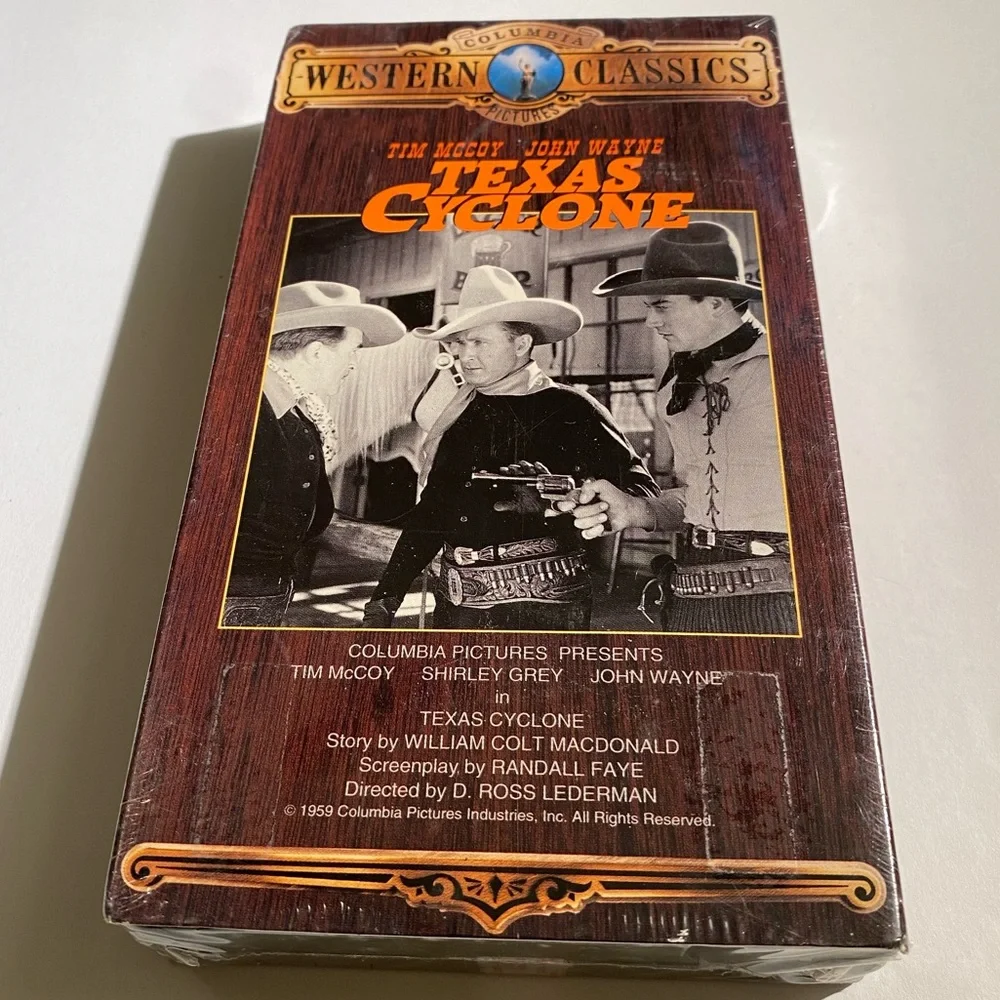 Vintage 1992 Texas Cyclone Movie VHS Sealed Wayne Film